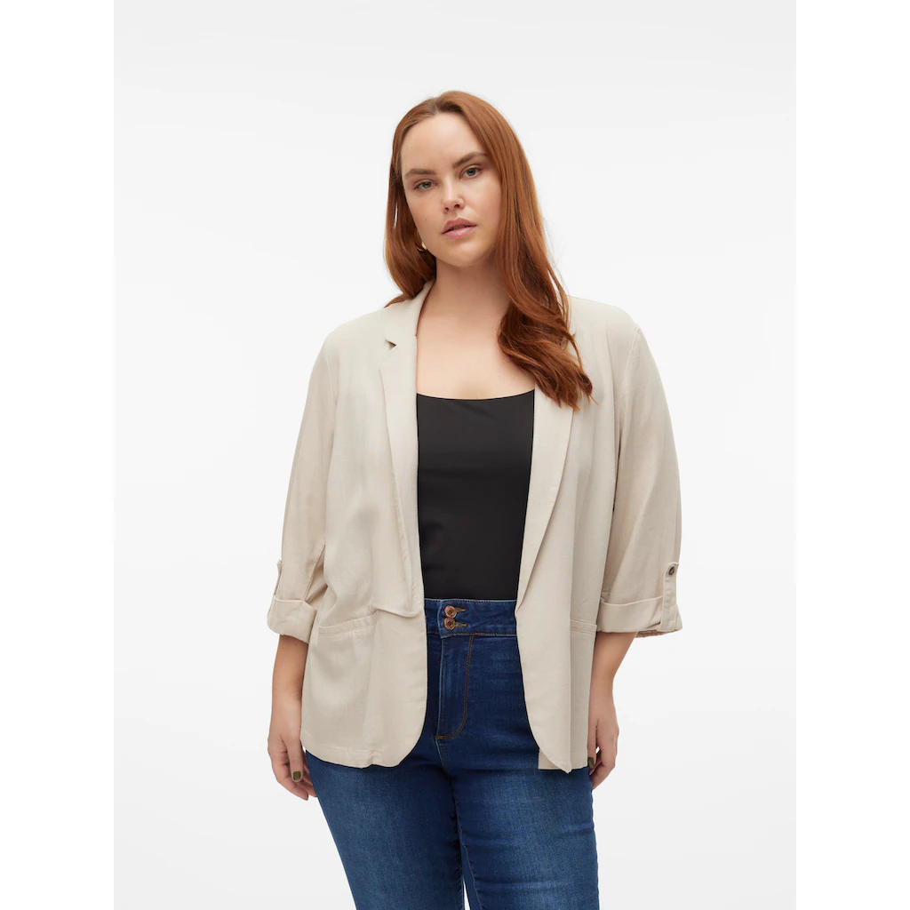 Vero Moda Curve Kurzblazer »VMCJESMILO 3/4 BLAZER WVN GA NOOS CUR«
