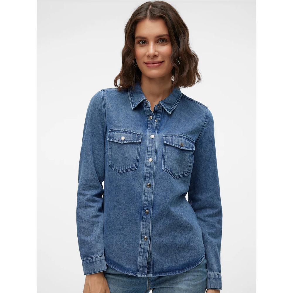 Vero Moda Jeansbluse »VMJENNIE LS DENIM SHIRT MIX NOOS«