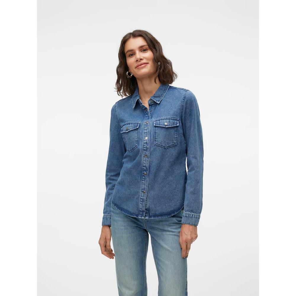 Vero Moda Jeansbluse »VMJENNIE LS DENIM SHIRT MIX NOOS«