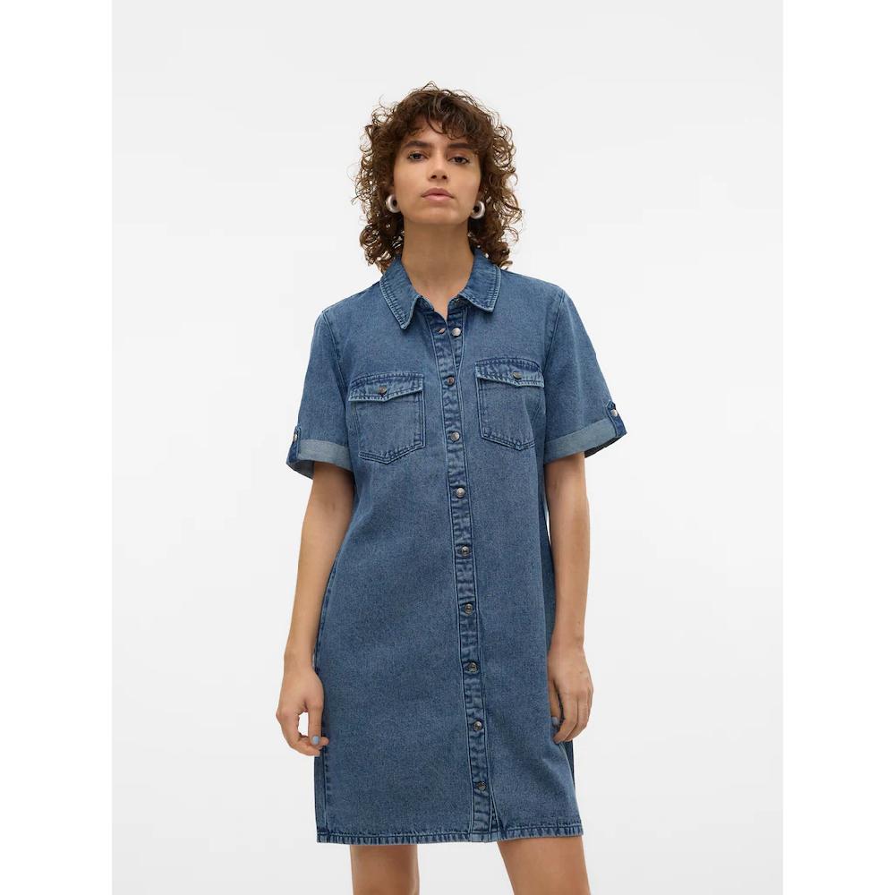 Vero Moda Jeanskleid »VMJENNIE SS SHORT DENIM DRESS NOOS«