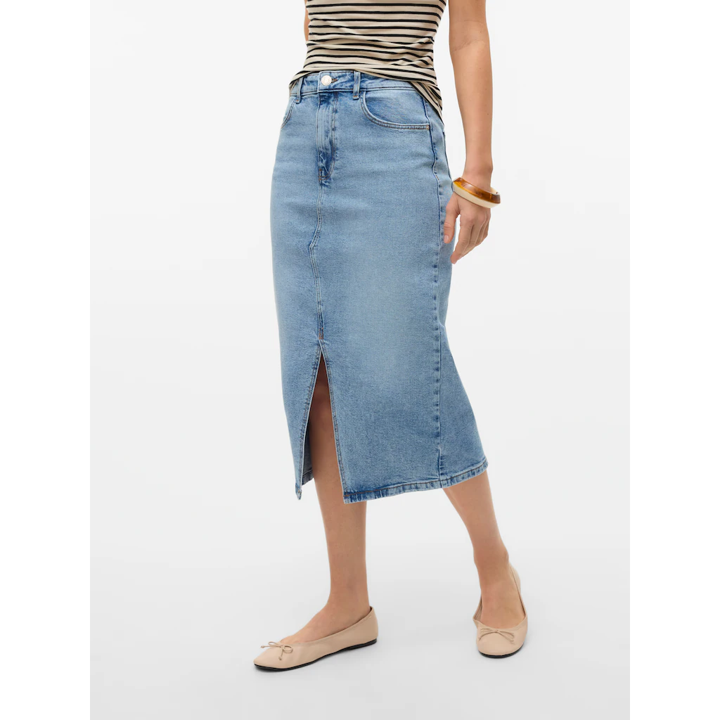 Vero Moda Jeansrock »VMNATALIE HR MIDI DNM SKIRT MIX NOOS«