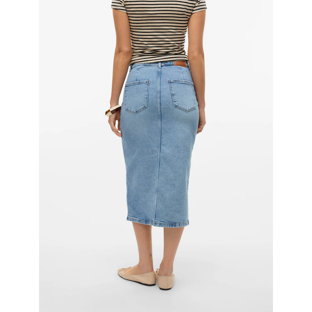 Vero Moda Jeansrock »VMNATALIE HR MIDI DNM SKIRT MIX NOOS«