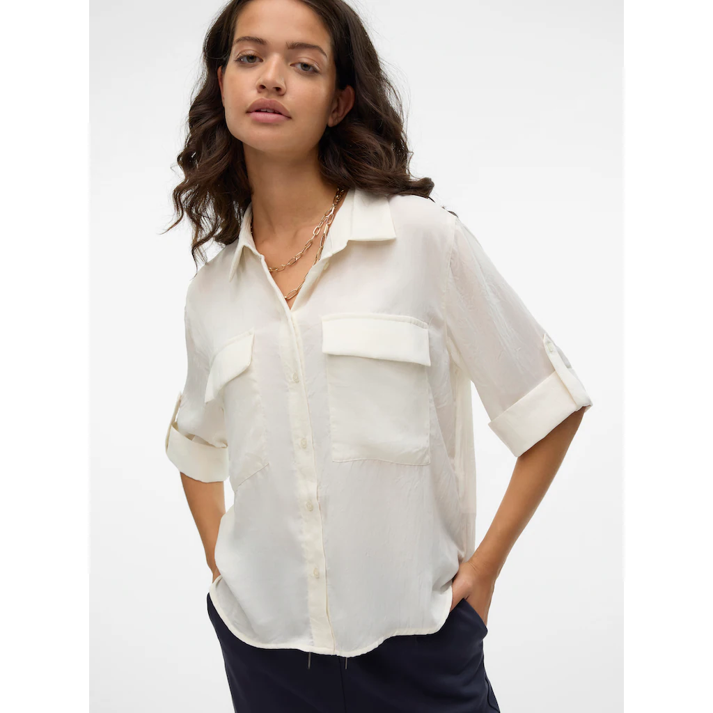 Vero Moda Kurzarmbluse »VMFABIANA 3/4 SHIRT VMA NOOS«