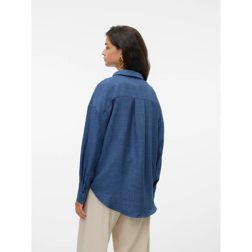 Vero Moda Langarmbluse »VMMELANEY QUEENY LS SHIRT WVN NOOS«