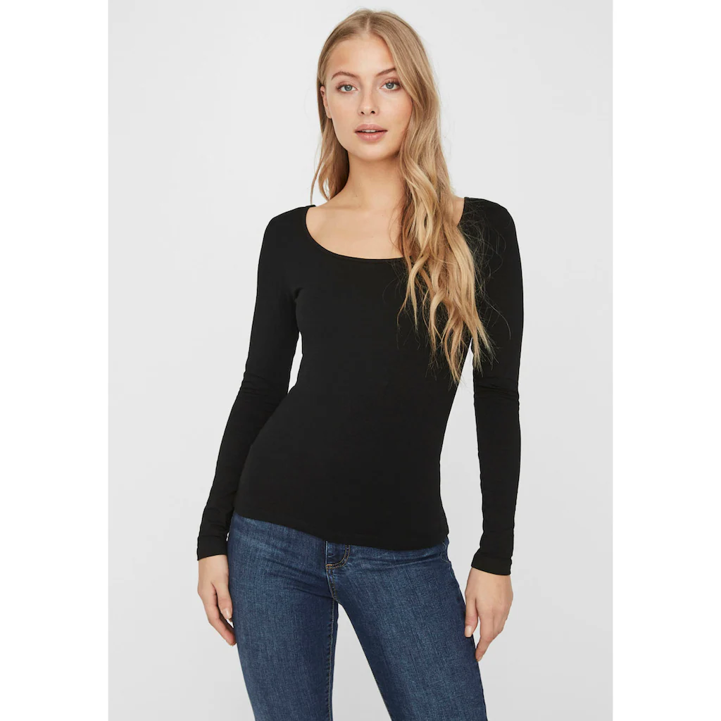 Vero Moda Langarmshirt »VMMAXI« aus Bio-Baumwolle