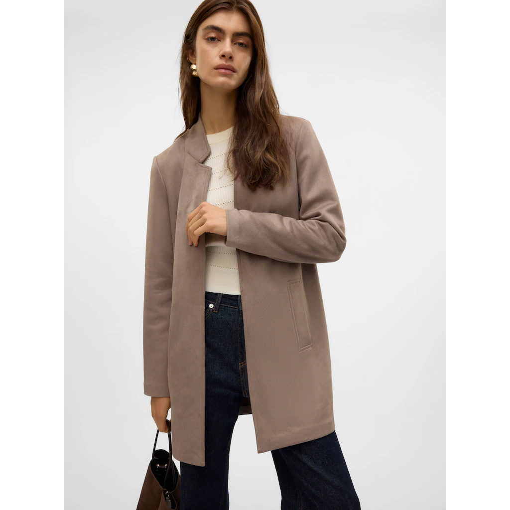 Vero Moda Langjacke »VMJOSEFREJA FAUXSUEDE JACKET BOO« Ohne Kapuze