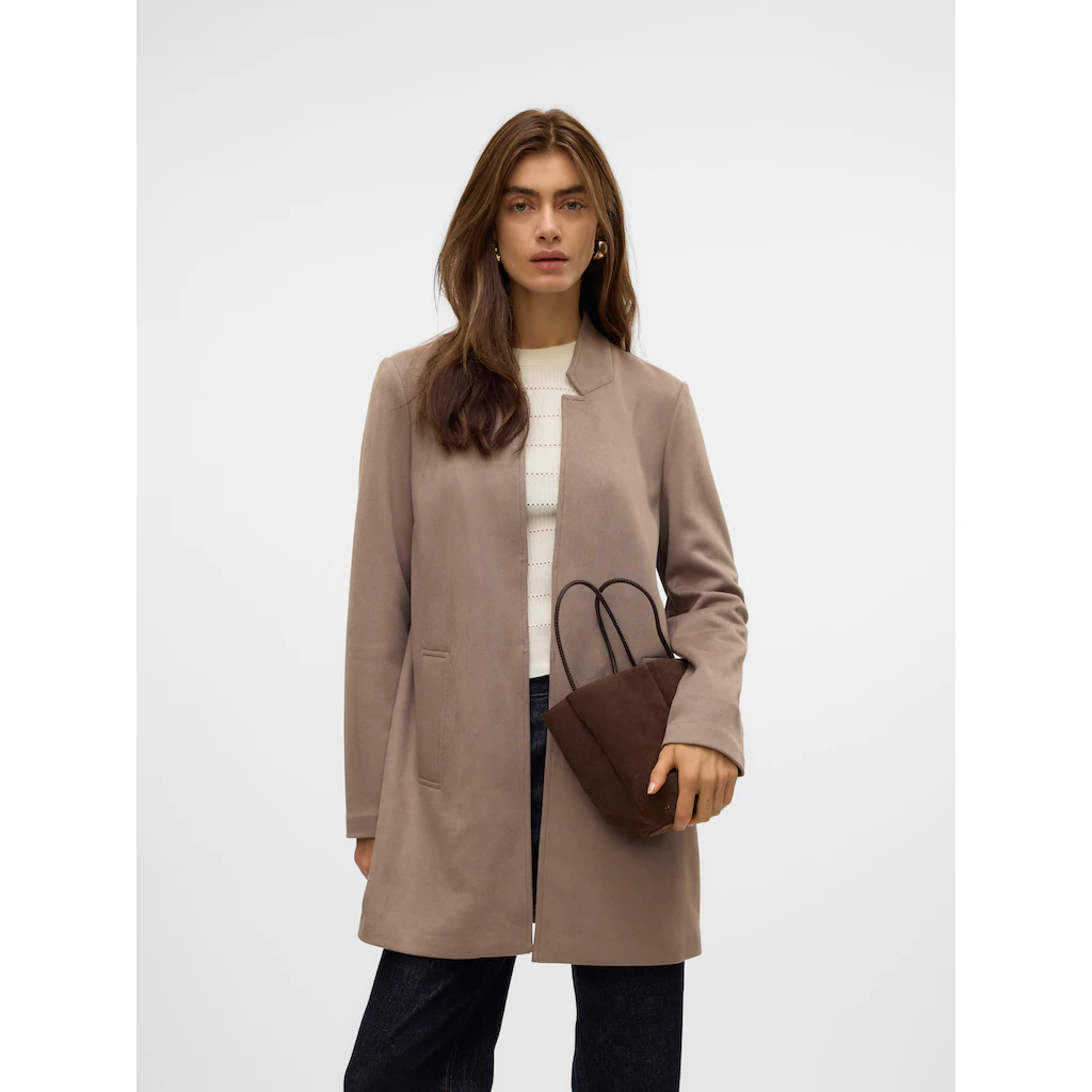 Vero Moda Langjacke »VMJOSEFREJA FAUXSUEDE JACKET BOO« ohne Kapuze