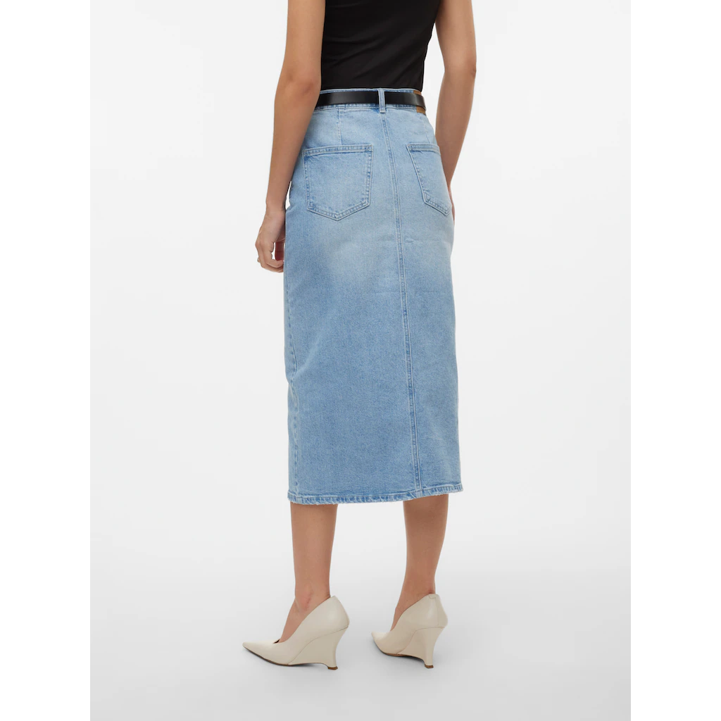 Vero Moda Maxirock »VMVERI HR CALF DENIM SKIRT GA NOOS«