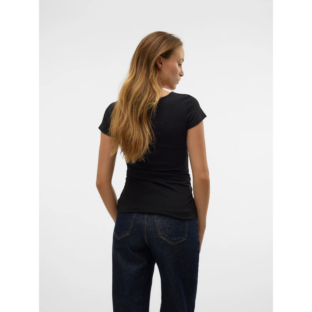Vero Moda Rundhalsshirt »VMMAXI MY SOFT SS U-NECK«