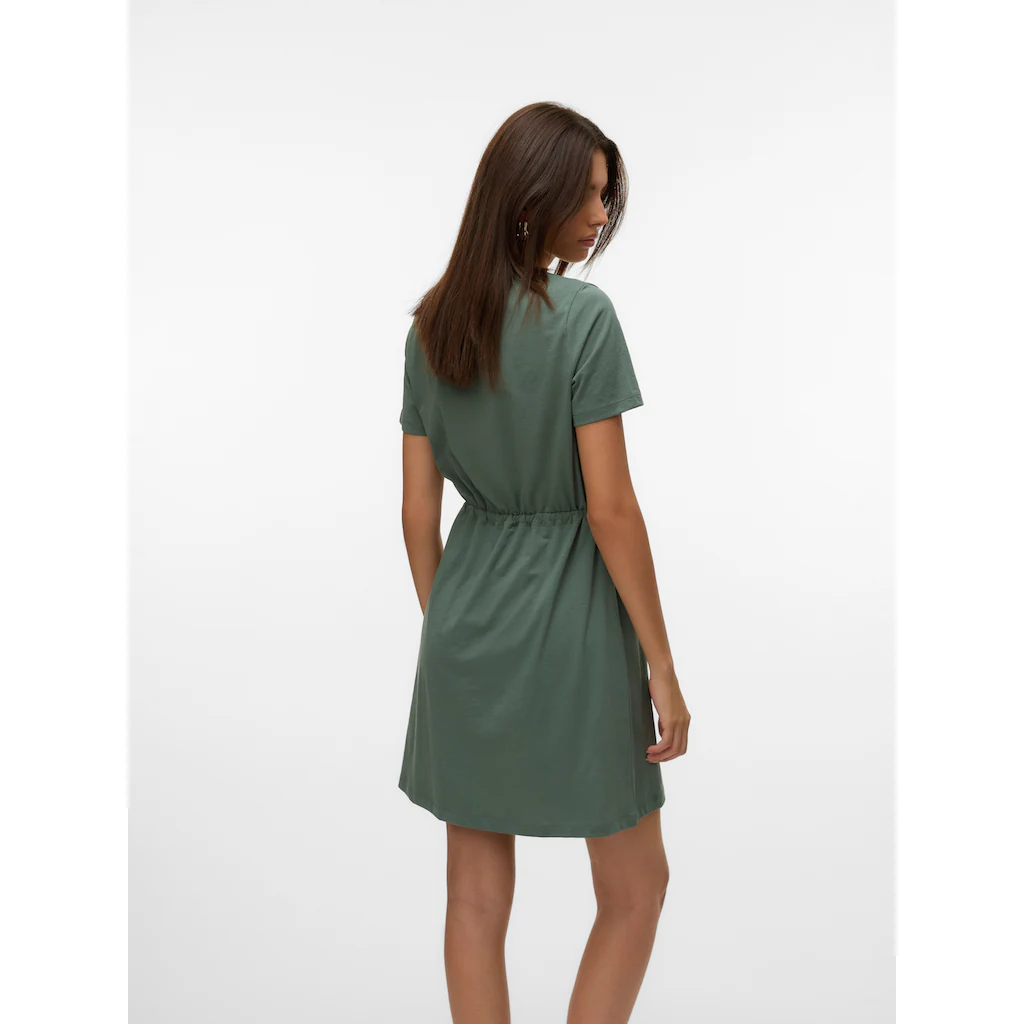 Vero Moda Shirtkleid »VMLUNA SS SHORT STRING DRESS JRS NOOS«