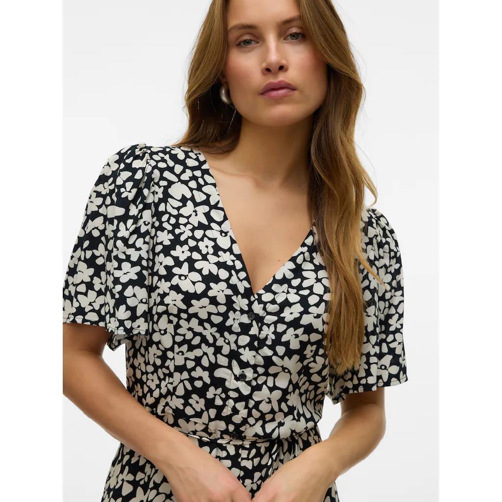 Vero Moda Sommerkleid »VMALBA SS CALF DRESS WVN GA NOOS«