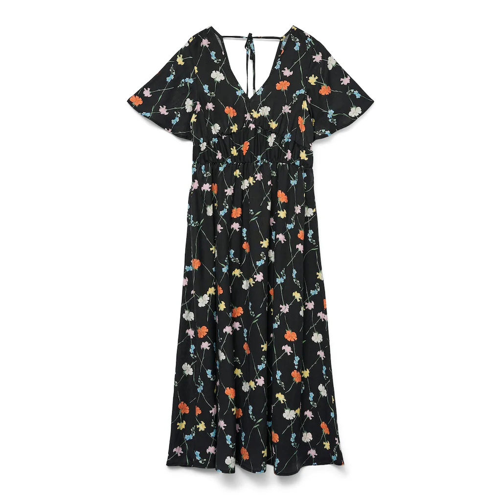 Vero Moda Sommerkleid »VMFLORA OLGA SS 7/8 DRESS WVN GA«