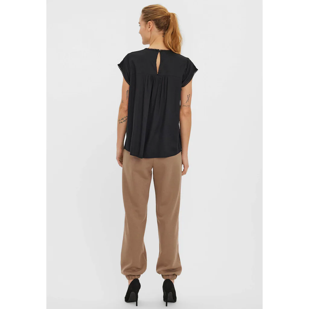 Vero Moda Spitzentop »VMDEBBIE PLEAT S/L TOP GA NOOS«