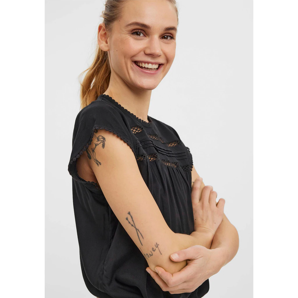Vero Moda Spitzentop »VMDEBBIE PLEAT S/L TOP GA NOOS«