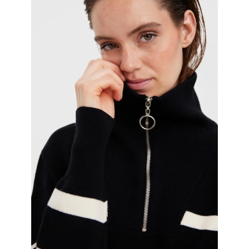 Vero Moda Troyer »VMSABA STRIPE LS HIGHNECK BLOUSE GA NOOS«