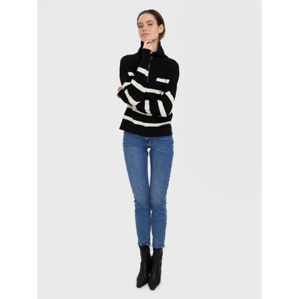 Vero Moda Troyer »VMSABA STRIPE LS HIGHNECK BLOUSE GA NOOS«