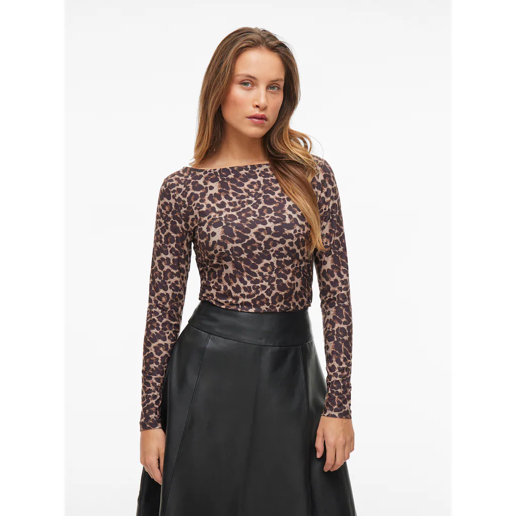 Vila Langarmshirt »VILEOA BOATNECK L/S TOP - NOOS«
