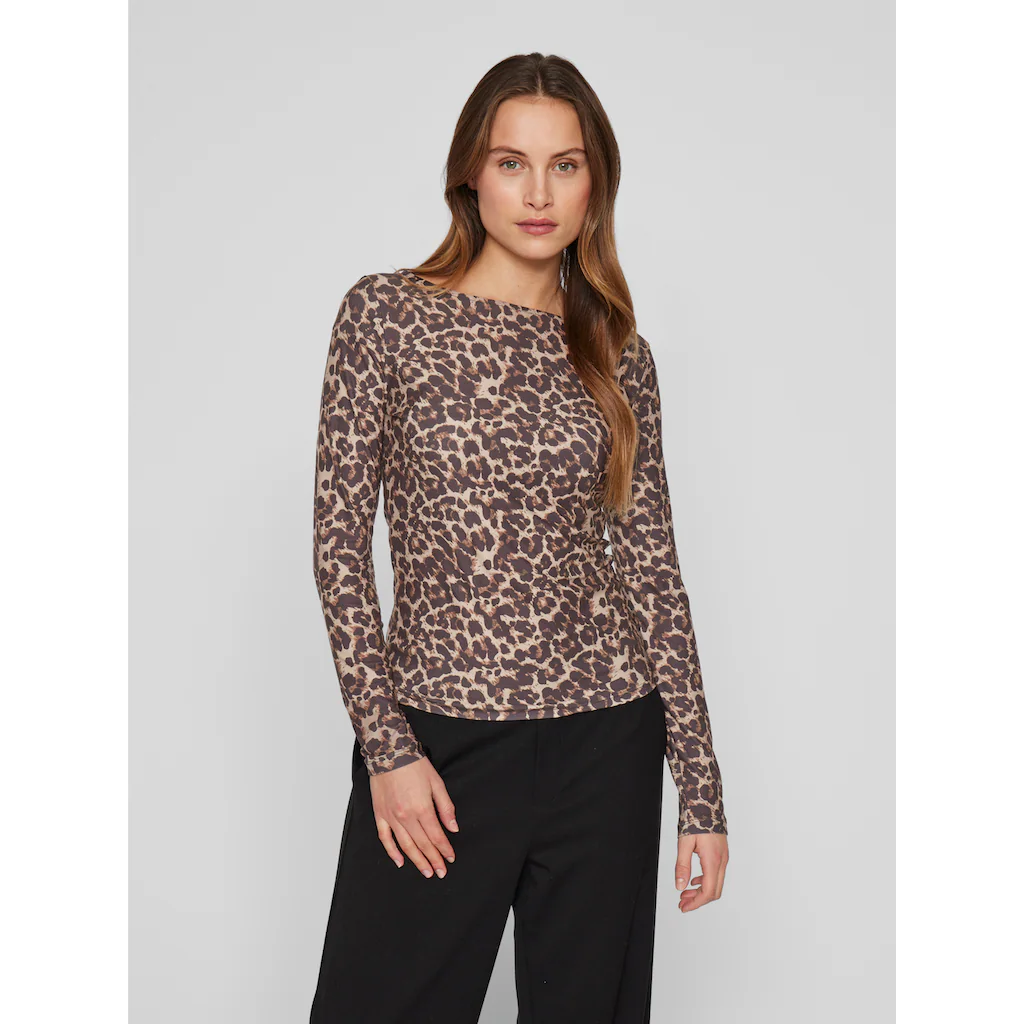 Vila Langarmshirt »VILEOA BOATNECK L/S TOP - NOOS«