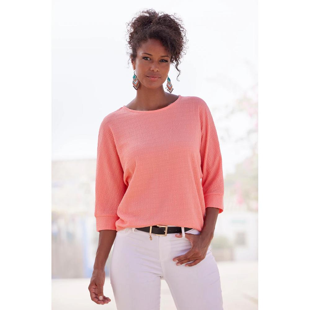 Vivance 3/4-Arm-Shirt »aus bügelfreier Crêpe-Qualität«