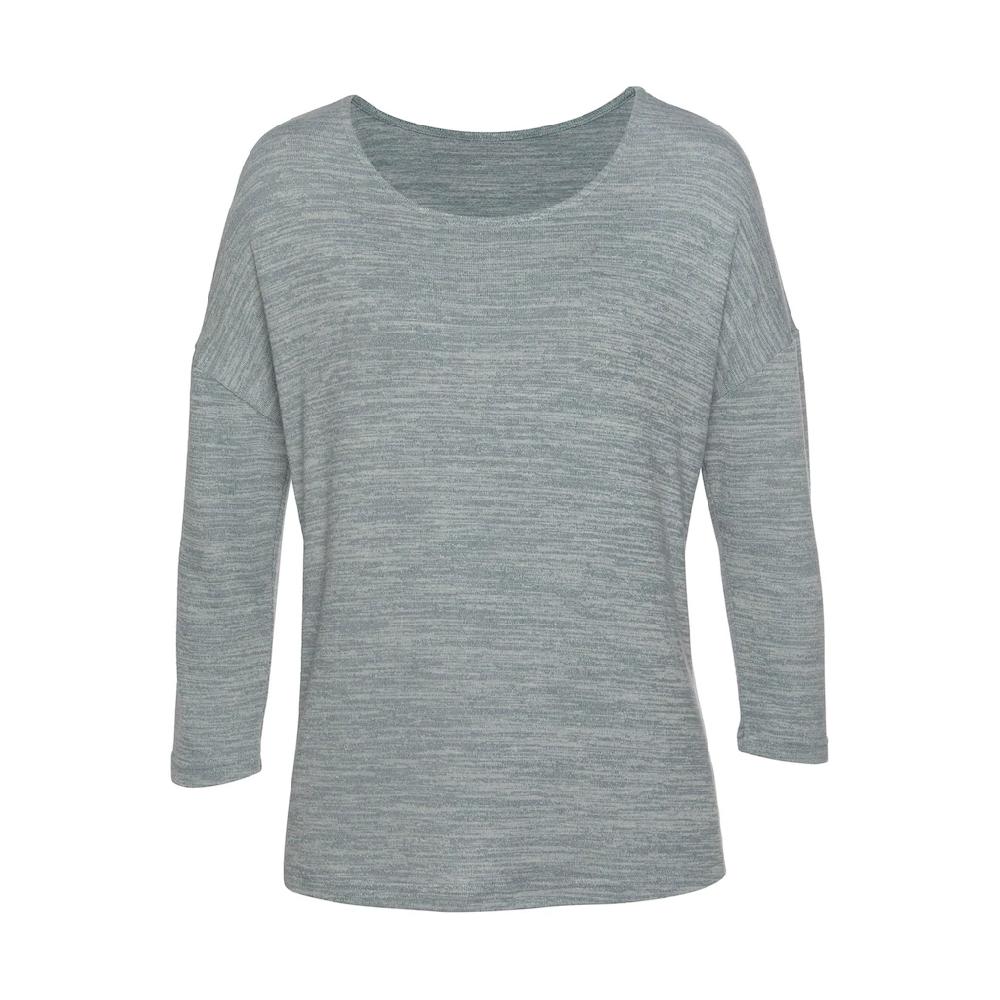 Vivance 3/4-Arm-Shirt »mit Modischer Melange-Struktur« Aus Leichter Strickqualität