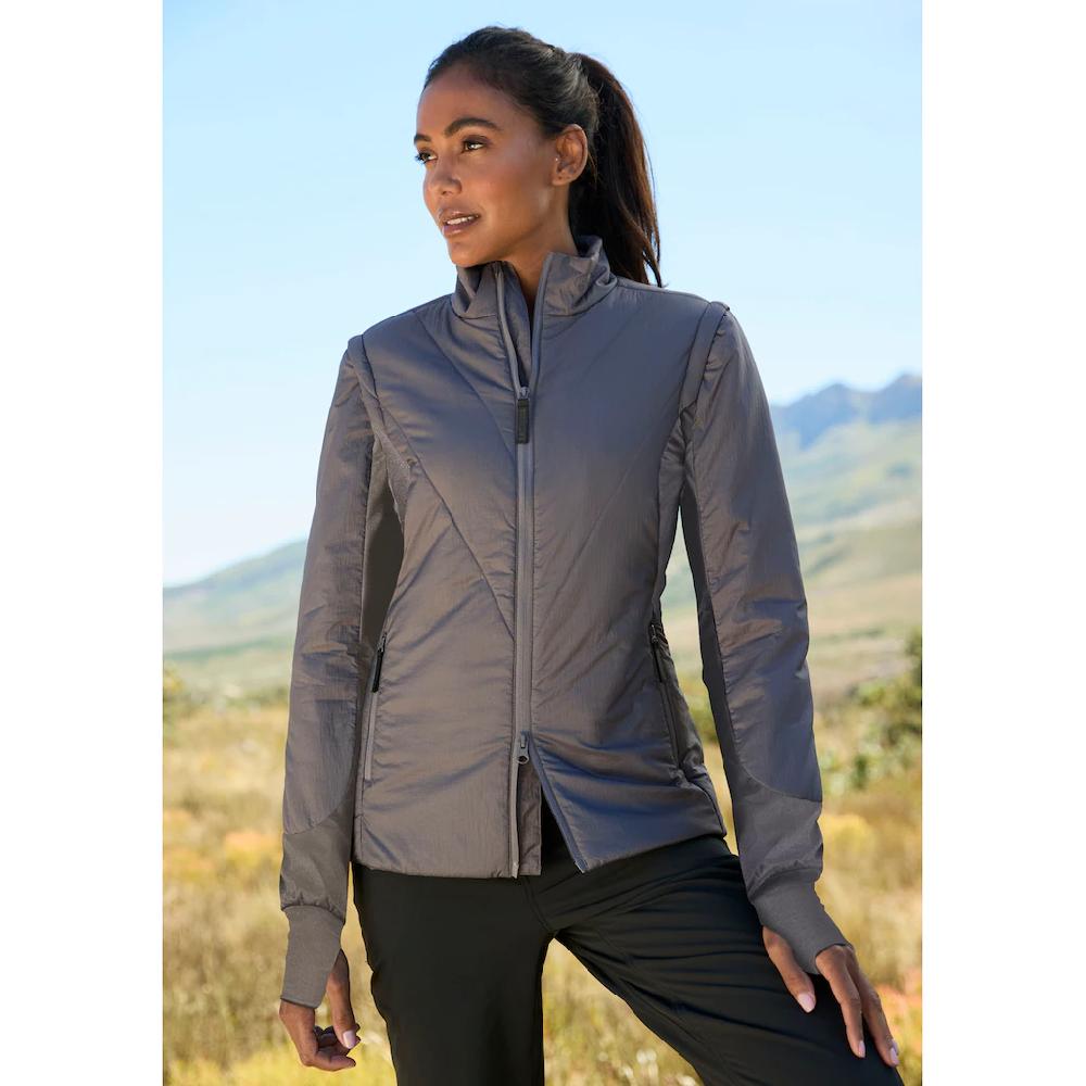 Vivance active Allwetterjacke ohne Kapuze zwei Tragevarianten mit abnehmbaren Ärmel