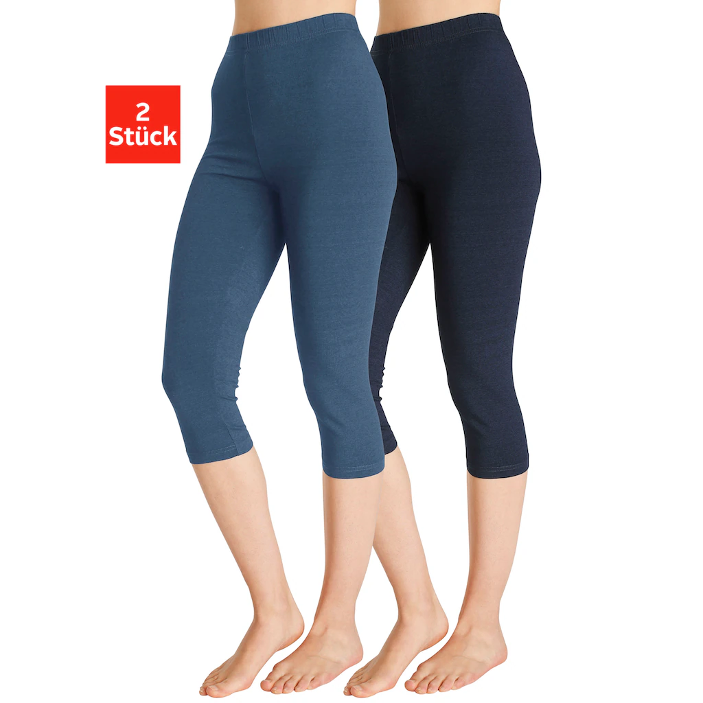 Vivance active Caprileggings (2er-Pack) mit Gummibund Loungewear