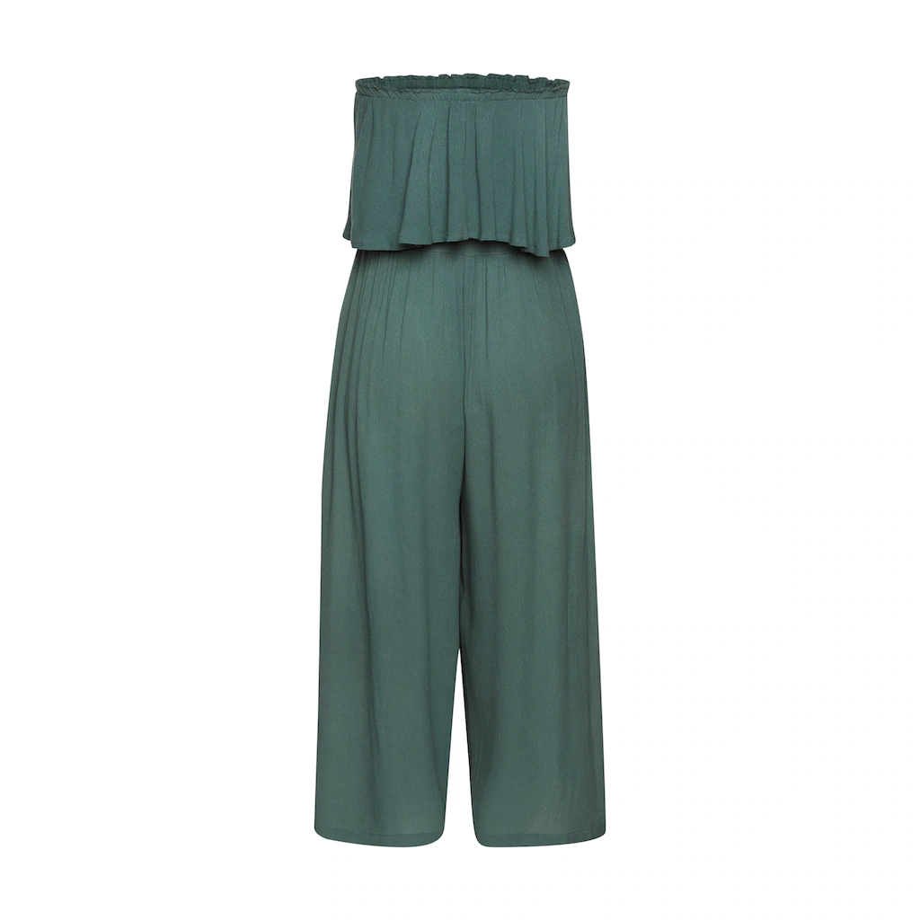 Vivance Bandeauoverall Aus Gekreppter Viskose Eleganter Jumpsuit Mit Volant Und Taschen