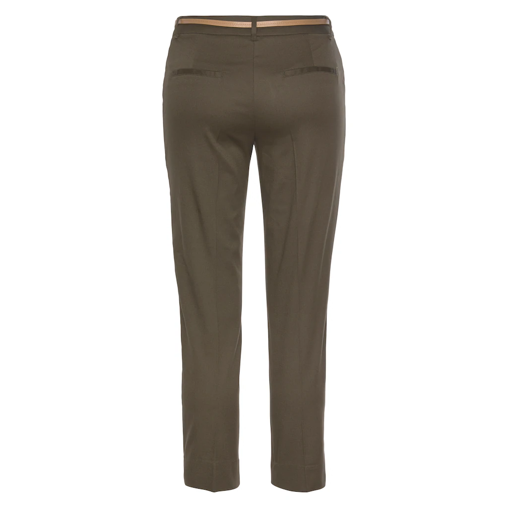 Vivance Chinohose (mit Gürtel In Lederoptik) In Klassischer Basic-Form Stoffhose Business-Look