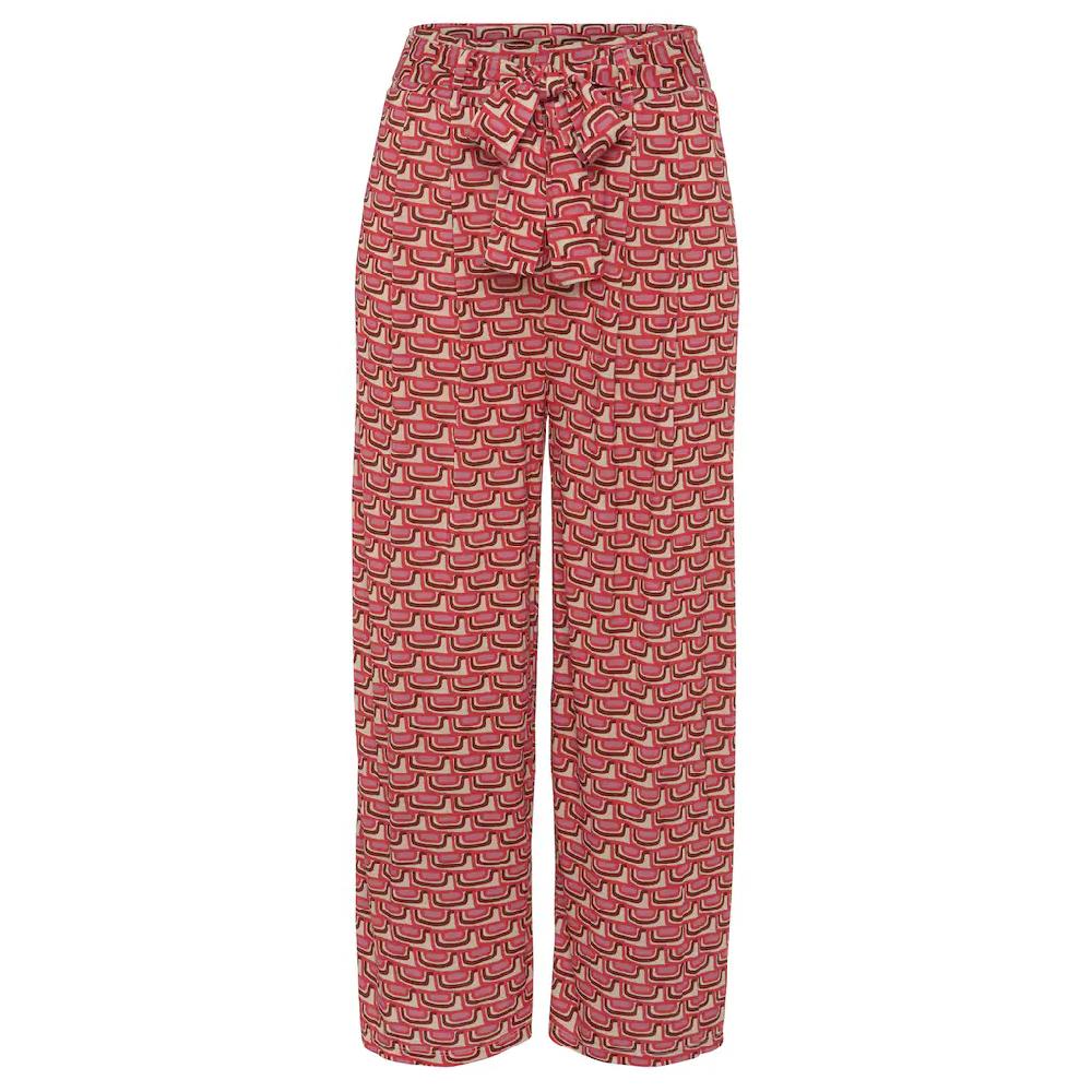 Vivance Culotte (mit Bindegürtel) Mit Retroprint Leichte Jerseyhose Sommerhose