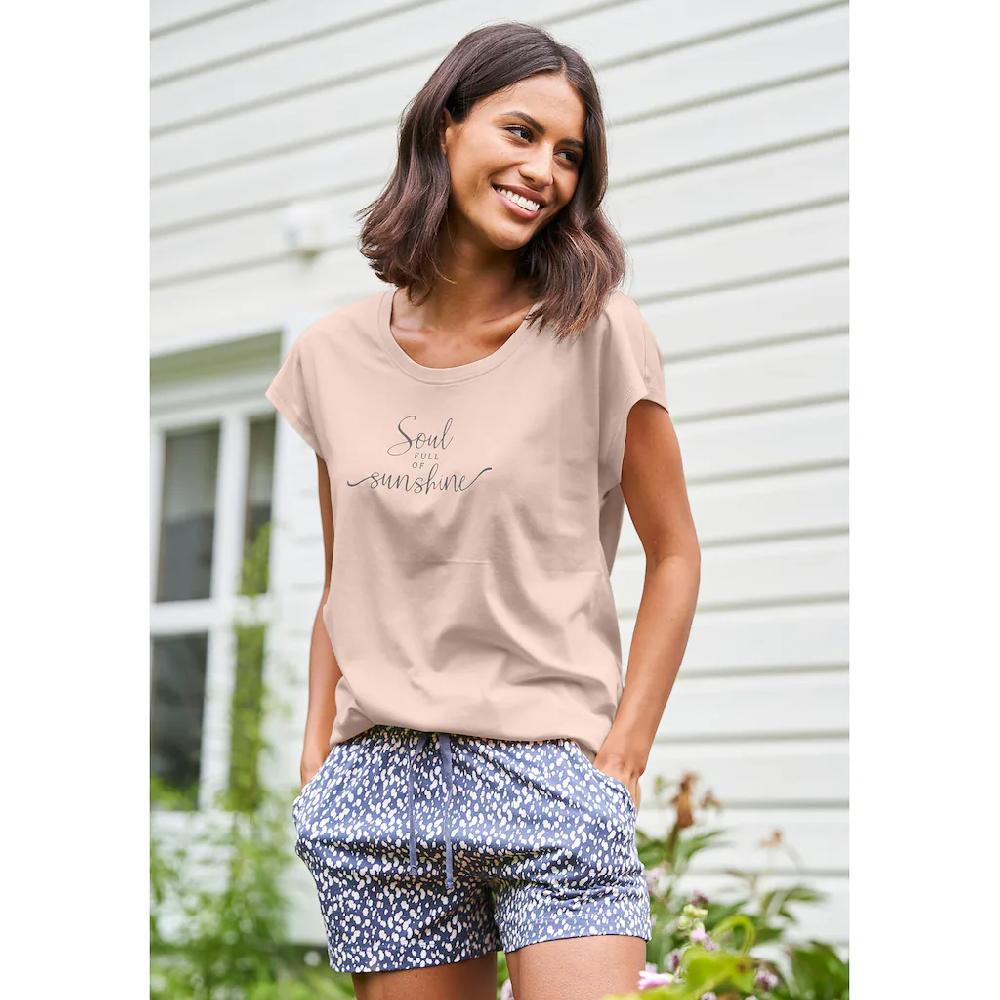 Vivance Dreams T-Shirt Mit Sommer-Statementdruck