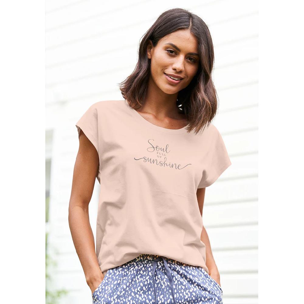Vivance Dreams T-Shirt mit Sommer-Statementdruck