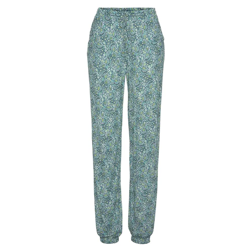 Vivance Jerseyhose Mit Blümchendruck Und Taschen Elastischer Bund Strandhose