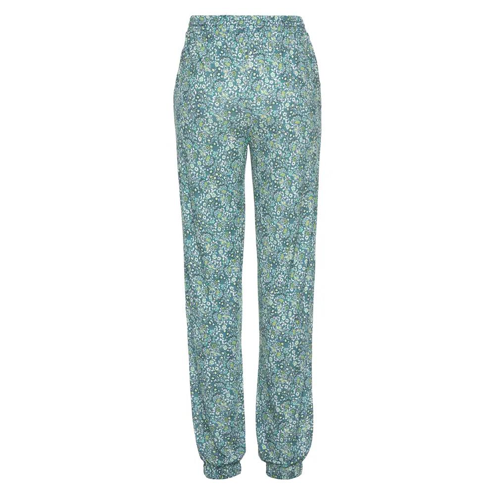 Vivance Jerseyhose Mit Blümchendruck Und Taschen Elastischer Bund Strandhose