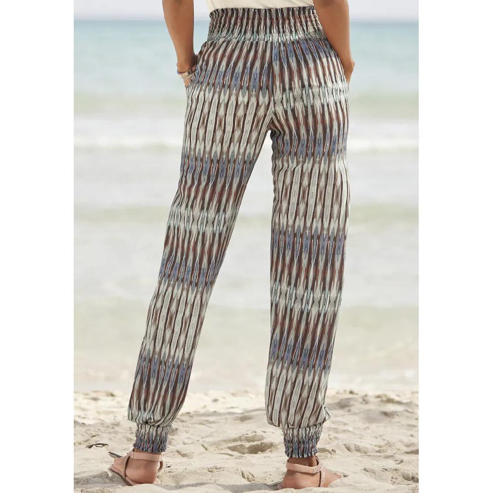 Vivance Jerseyhose Mit Ethnoprint Und Taschen Lockere Schlupfhose Sommerhose