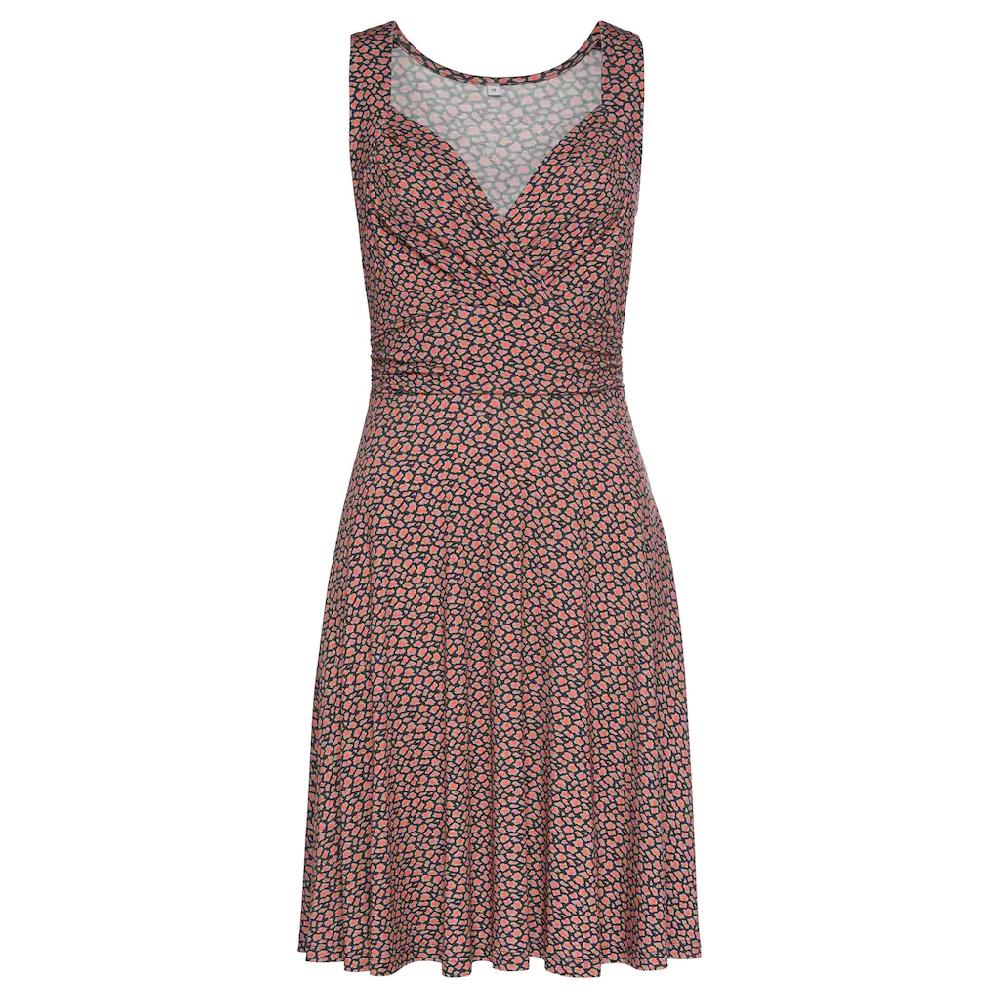 Vivance Jerseykleid Mit Alloverdruck In Wickeloptik Sommerkleid Strandkleid Casual-chic