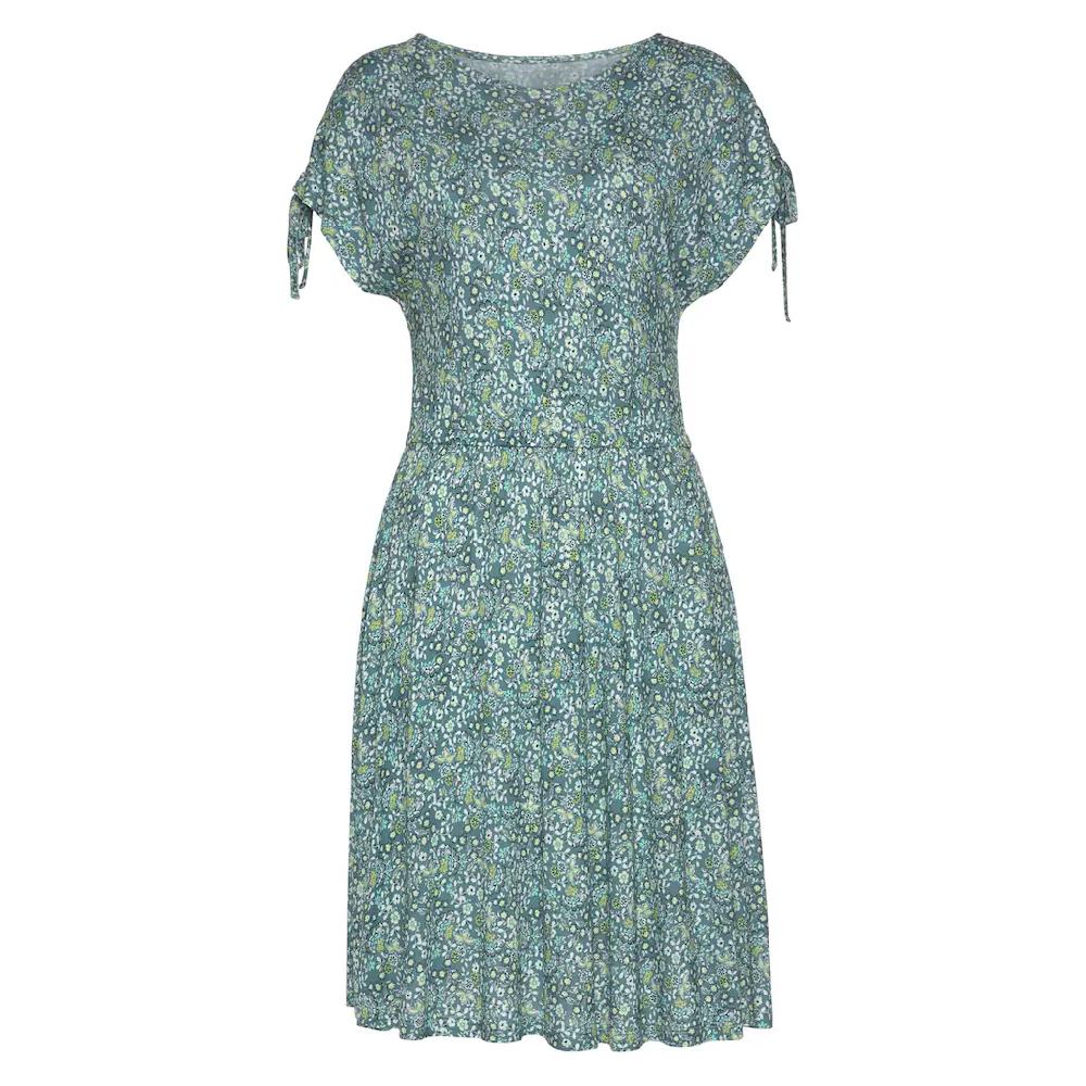 Vivance Jerseykleid Mit Blümchendruck Lockeres Sommerkleid Strandkleid