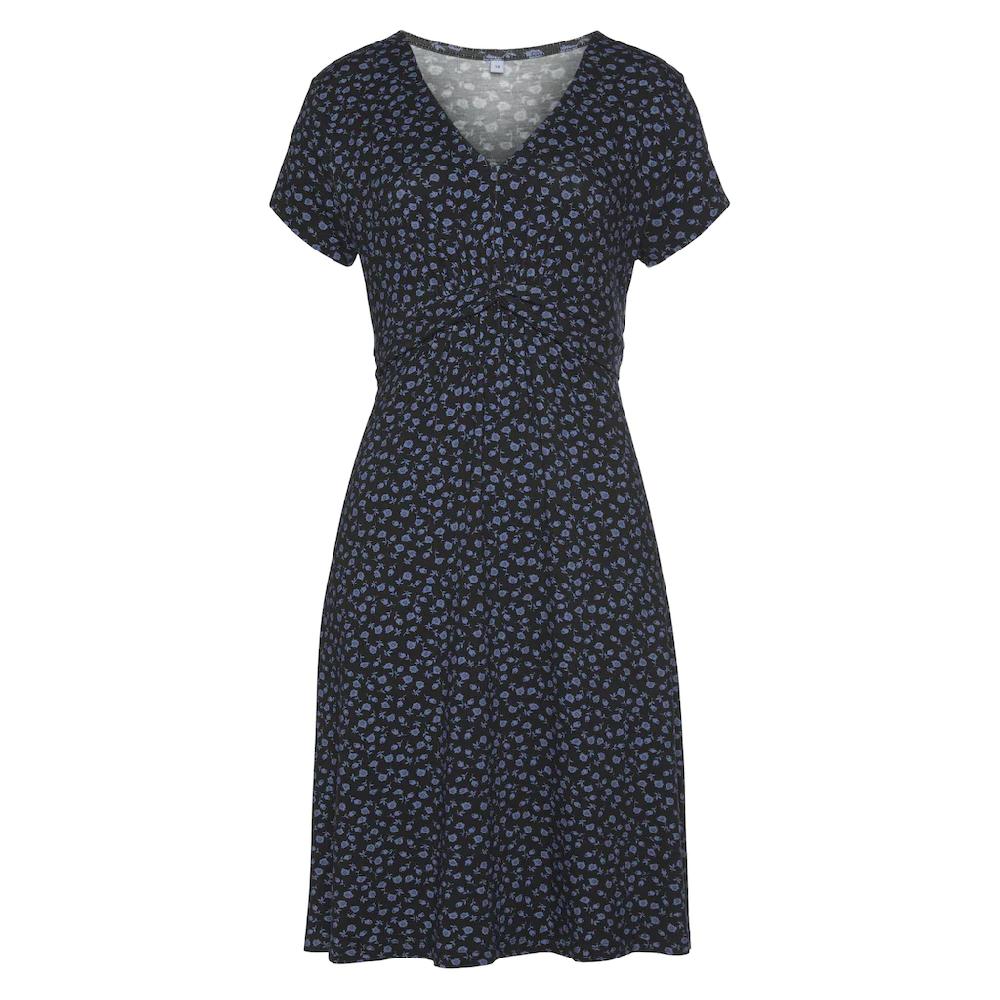 Vivance Jerseykleid Mit Blümchenprint Und V-Ausschnitt Figurschmeichelndes Sommerkleid
