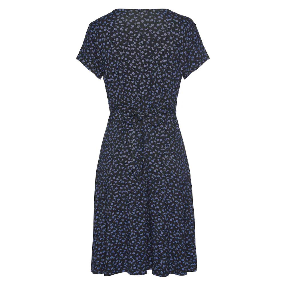 Vivance Jerseykleid Mit Blümchenprint Und V-Ausschnitt Figurschmeichelndes Sommerkleid