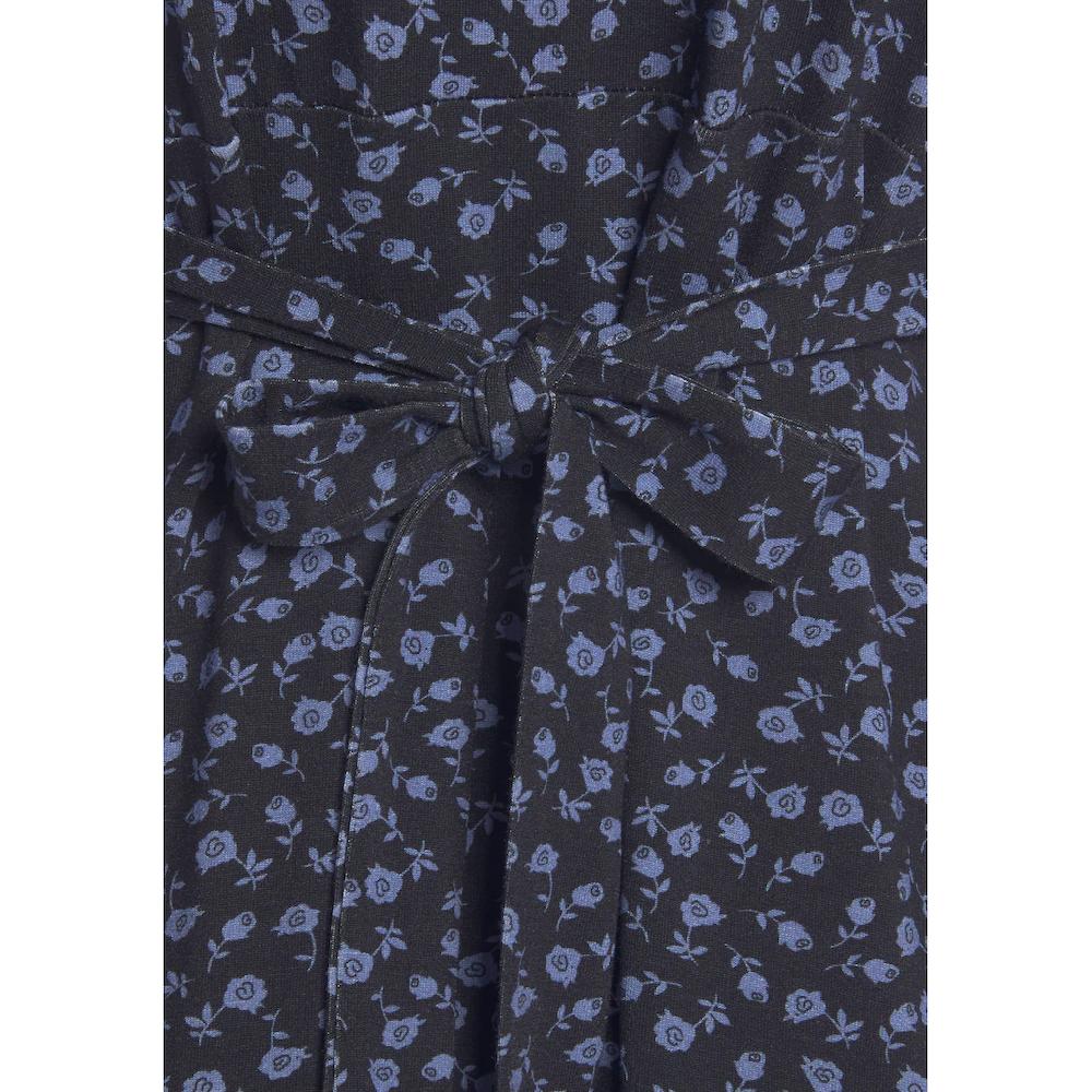 Vivance Jerseykleid Mit Blümchenprint Und V-Ausschnitt Figurschmeichelndes Sommerkleid