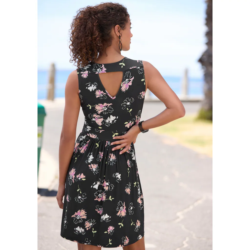 Vivance Jerseykleid Mit Blumendruck