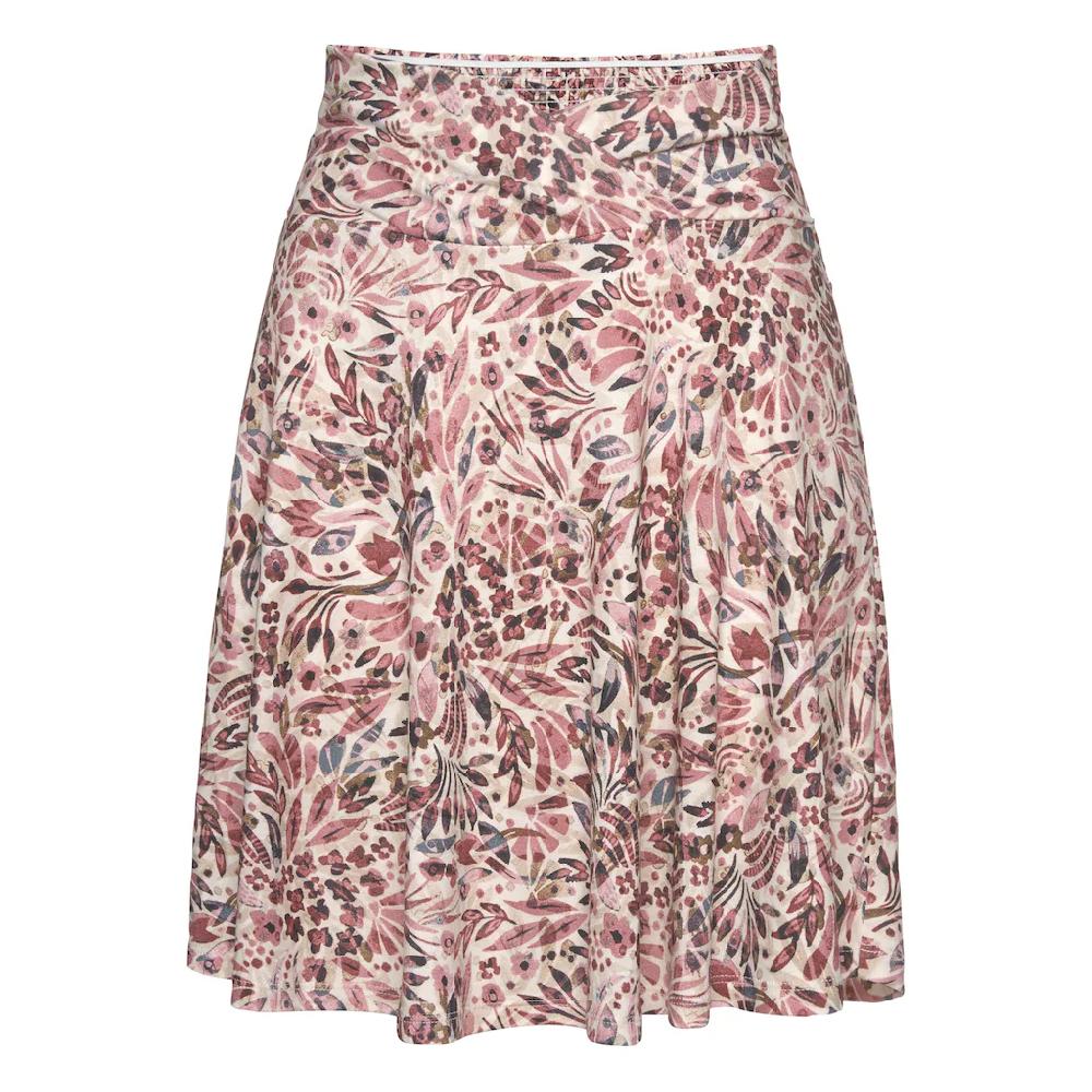 Vivance Jerseyrock Mit Blumendruck Minirock Sommerrock