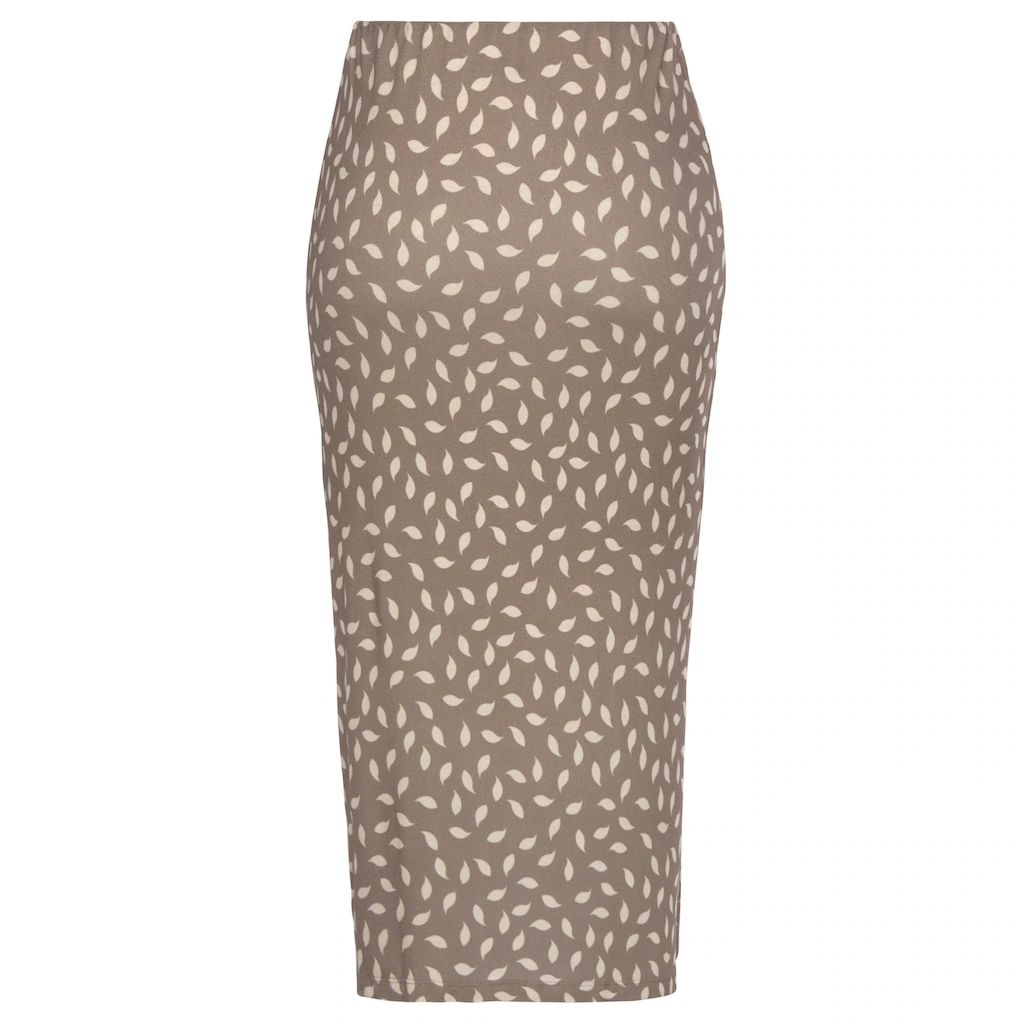 Vivance Jerseyrock Mit Seitlicher Raffung Und Schlitz Midirock Im Alloverprint