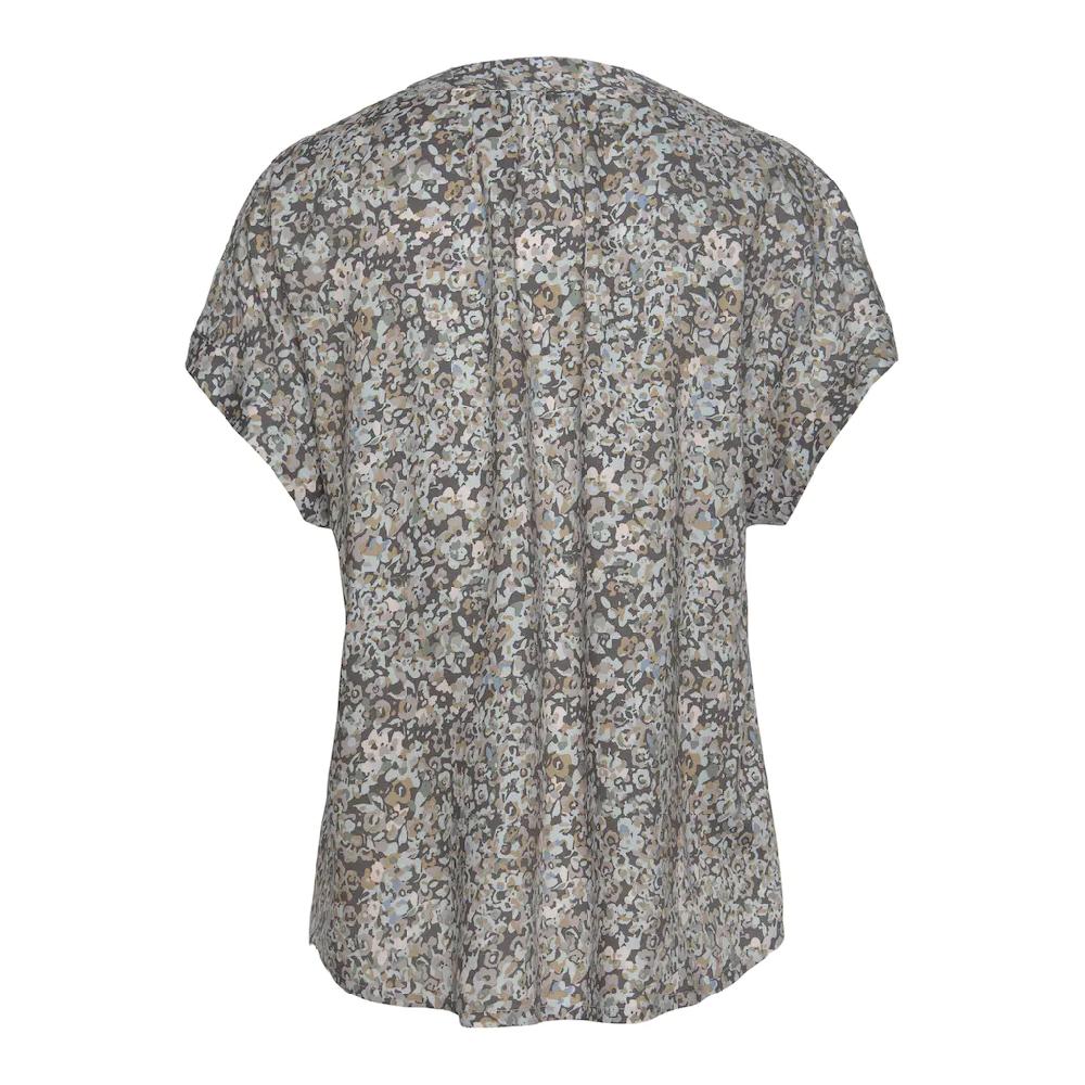 Vivance Kurzarmbluse Mit Blümchendruck Und V-Ausschnitt Blusenshirt Damenbluse