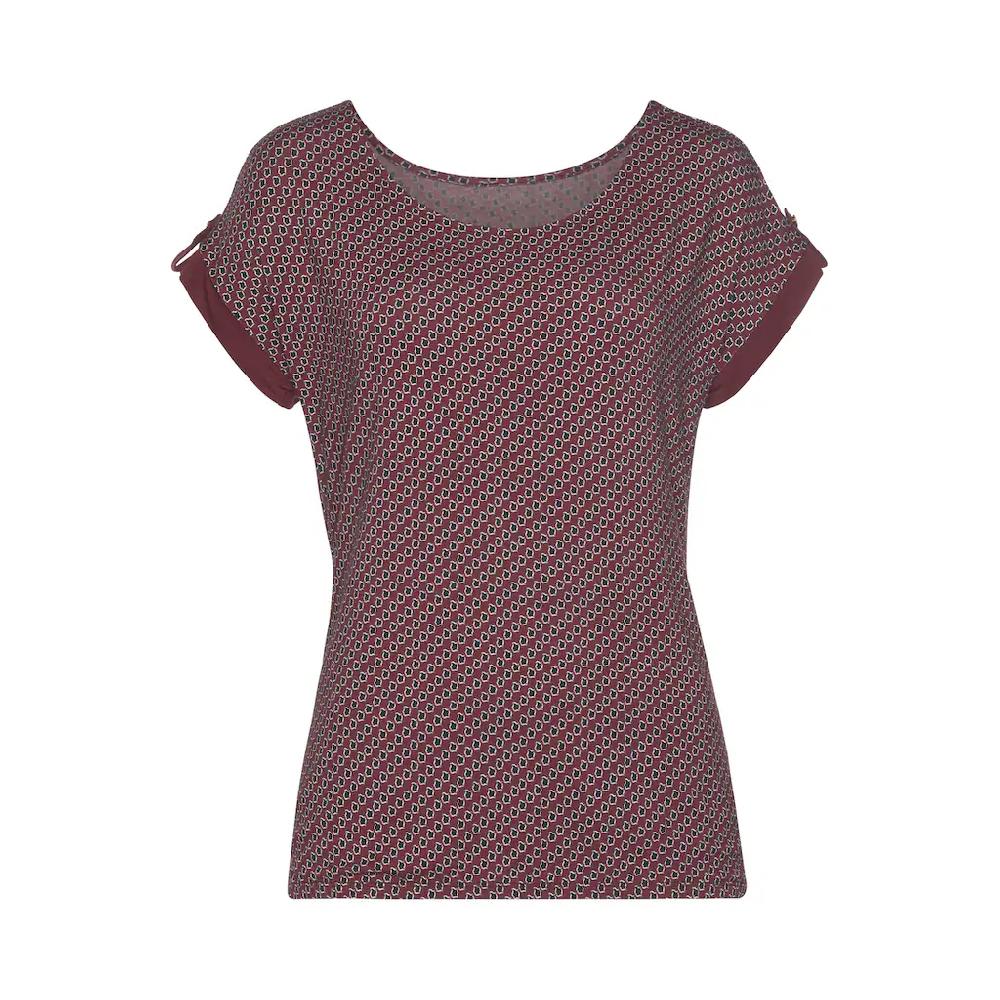 Vivance Kurzarmshirt »mit Dekorativem Ärmelsaum« (2er-Pack) Aus Weichem Viskose-Stretch