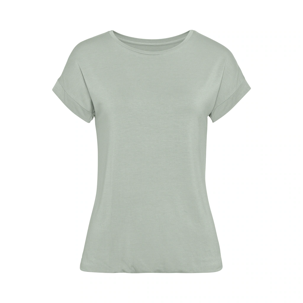 Vivance Kurzarmshirt »mit Gummizug Im Bund« Aus Weichem Viskose-Stretch