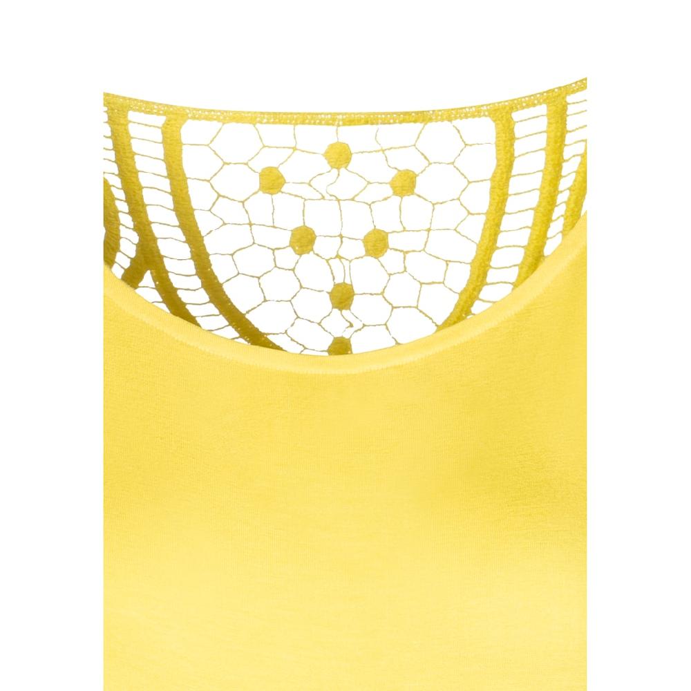 Vivance Kurzarmshirt »mit Häkelspitze Am Rücken« Aus Weichem Viskose-Stretch