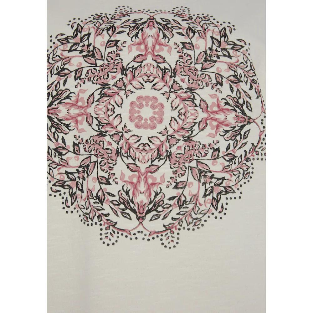 Vivance Kurzarmshirt »mit Modischem Frontdruck« Aus Weicher Baumwoll-Qualität