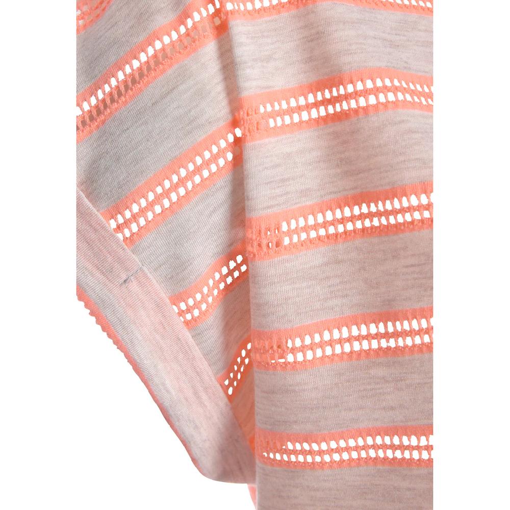 Vivance Kurzarmshirt Mit Transparenten Neon-Einsätzen T-Shirt Lockere Passform Sportlich