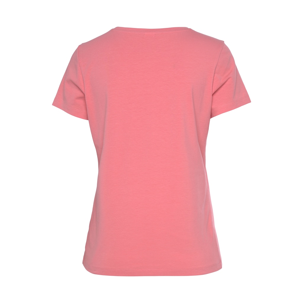 Vivance Kurzarmshirt T-Shirt Mit Schönem Frontprint Loungewear