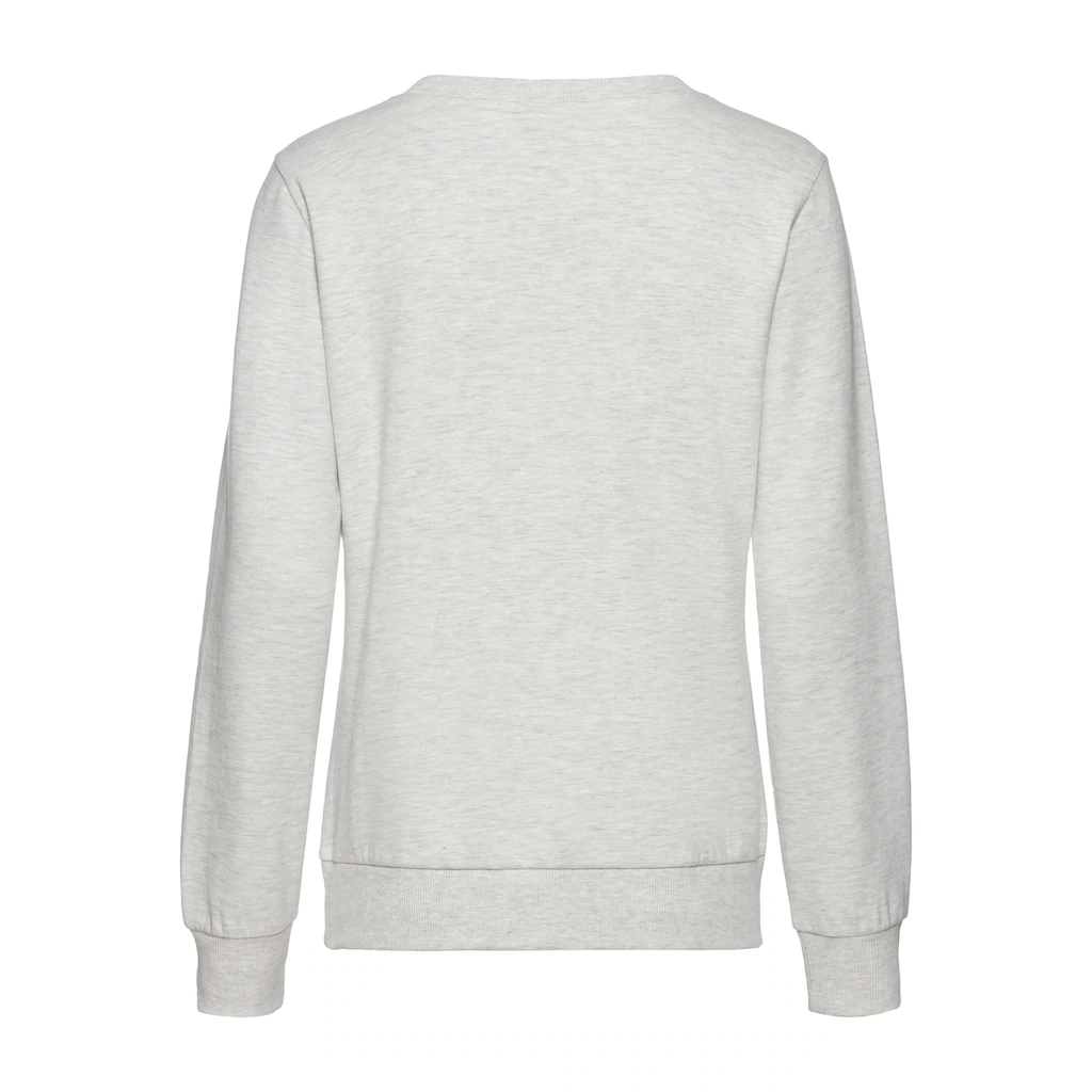 Vivance Longsweatshirt Mit Loungewear Stickerei Loungeshirt